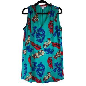 Tabitha Webb Anthropologie Womens Mini Dress Size 8 Sleeveless Floral Cocktail